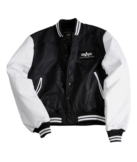 alpha industries college bomberjacke black jacken alpha industries college bomberjacke black jacken